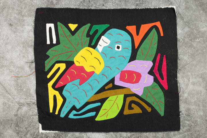 Bird Molita, Wall Decor, Panama Mola