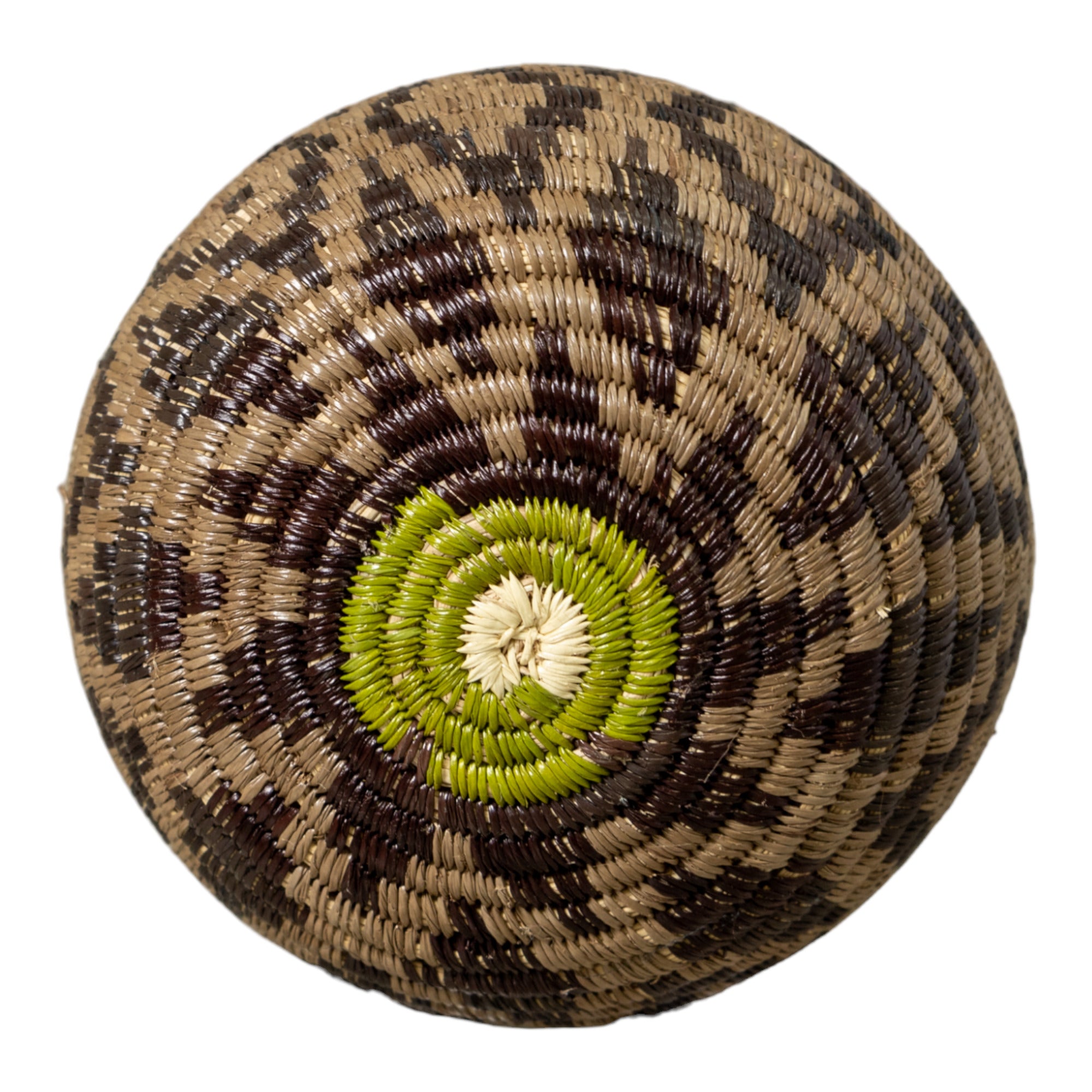 Small Black And Brown Diamond Design Rainforest Basket