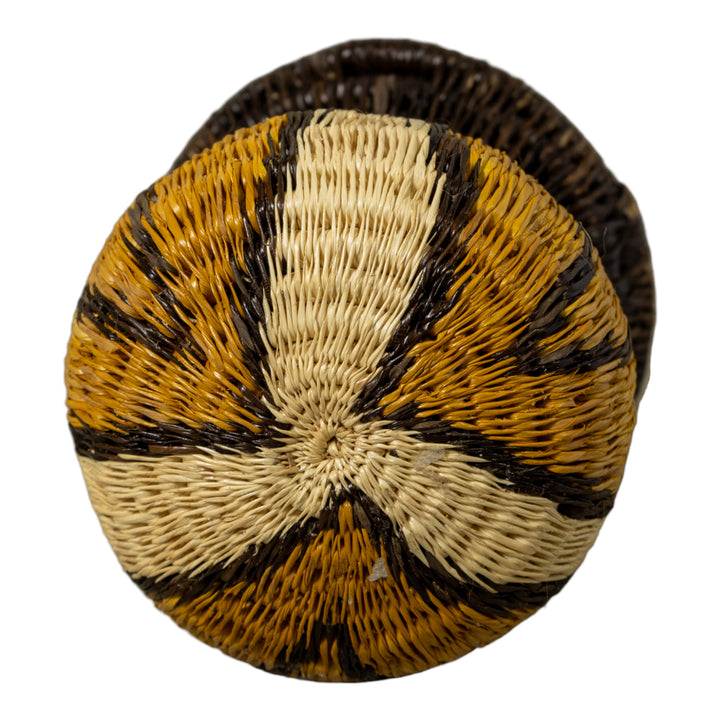 Gold And Black Fat Rim Rainforest Basket