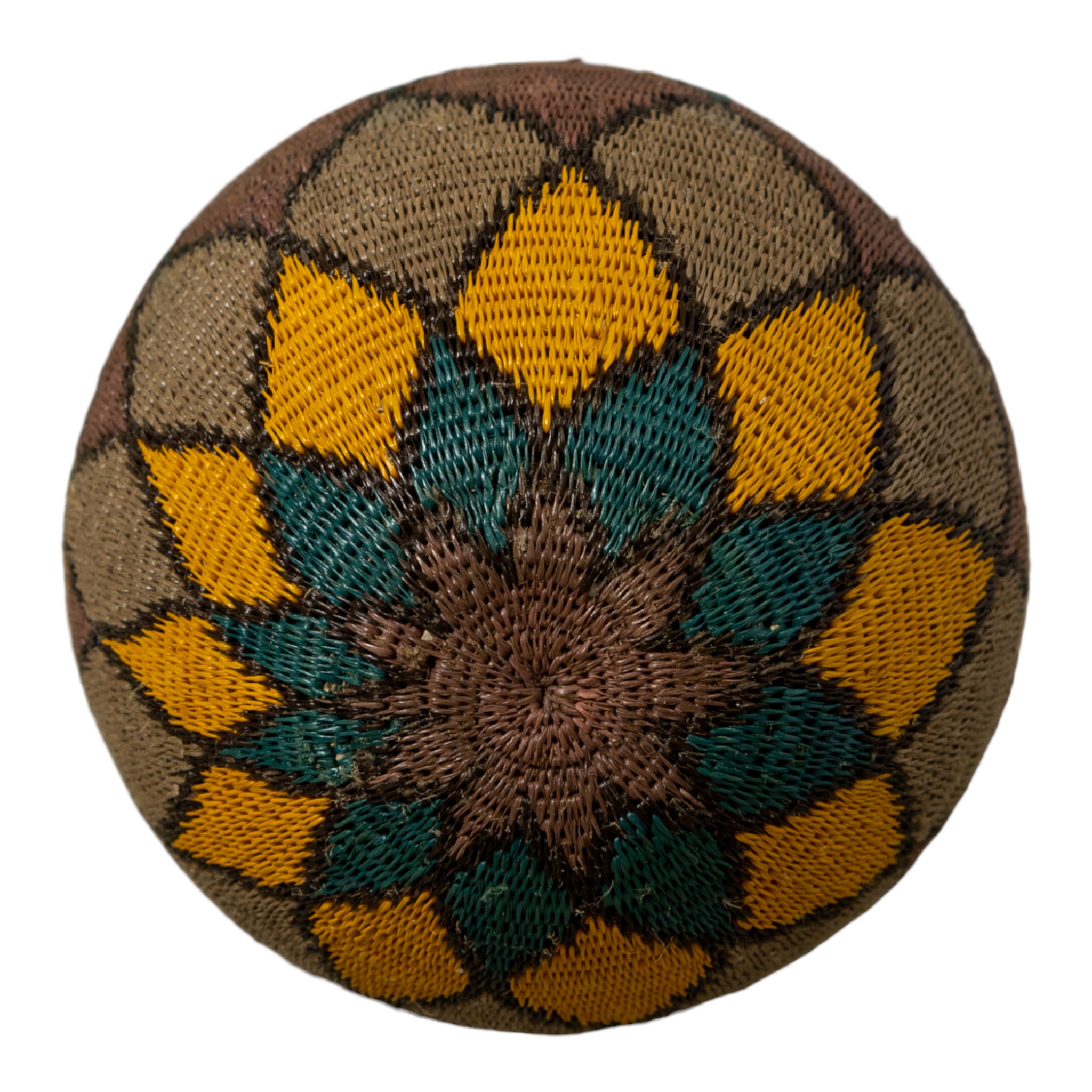 Green Gold and Brown Rainforest Basket