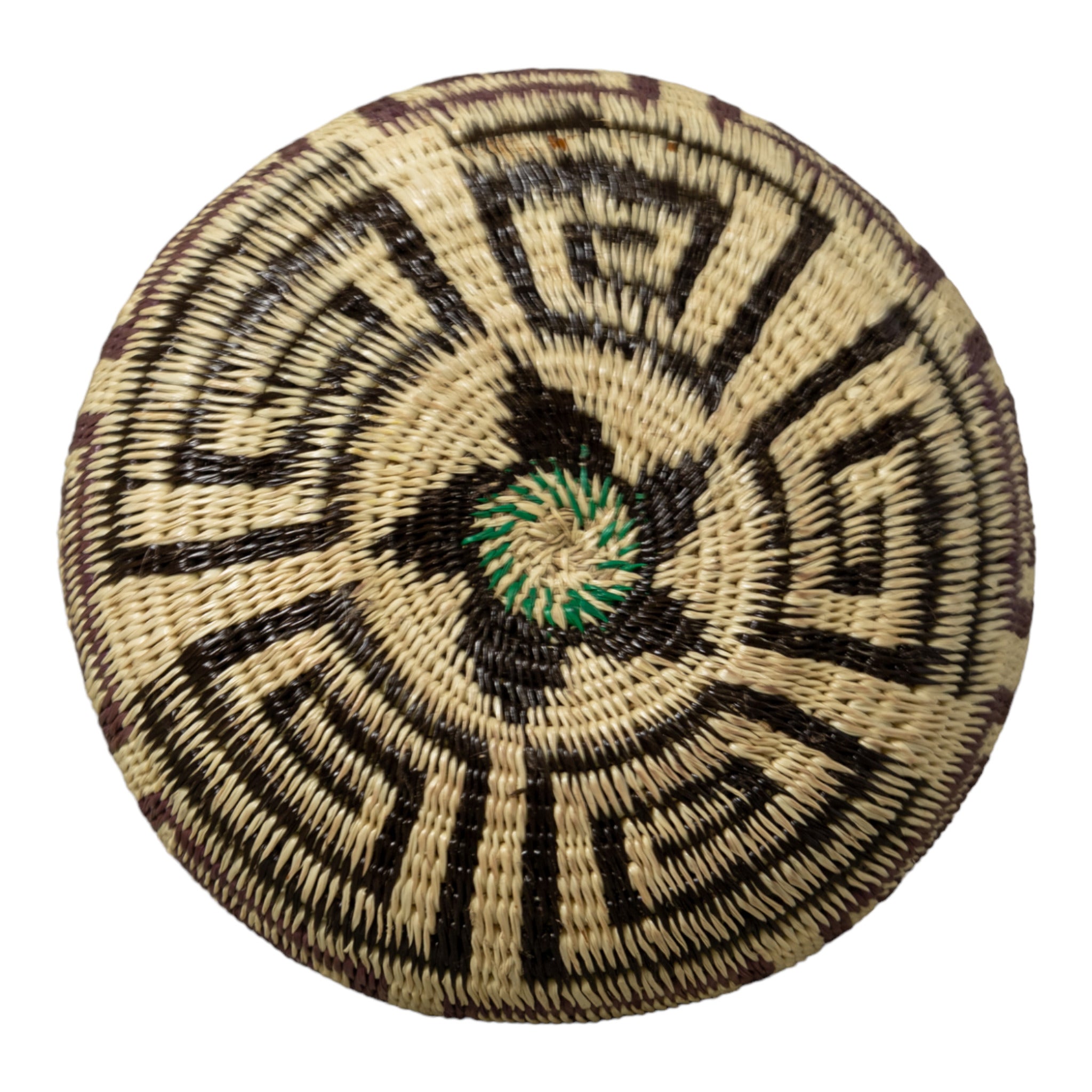 Black And Brown Greek Key Rainforest Basket