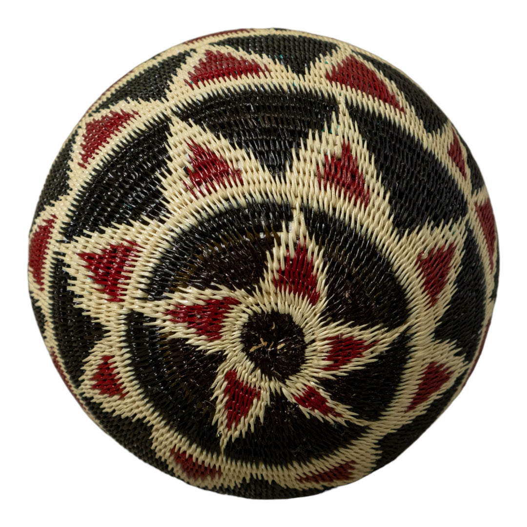 Dark Red Black And White Rainforest Basket