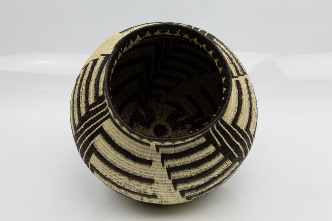 Wounaan Indian Hand Woven Staircase to Paradise Panama Basket