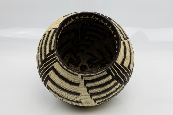 Wounaan Indian Hand Woven Staircase to Paradise Panama Basket