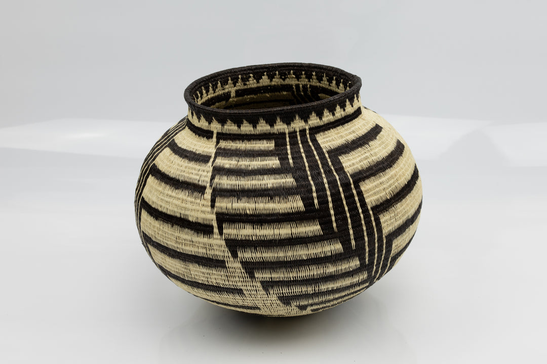 Wounaan Indian Hand Woven Staircase to Paradise Panama Basket