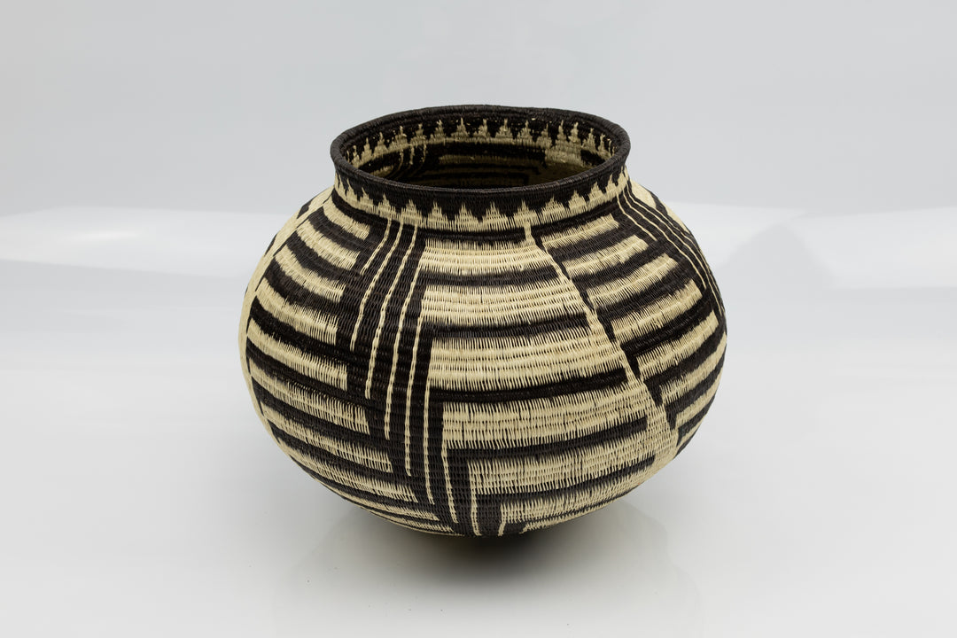Wounaan Indian Hand Woven Staircase to Paradise Panama Basket