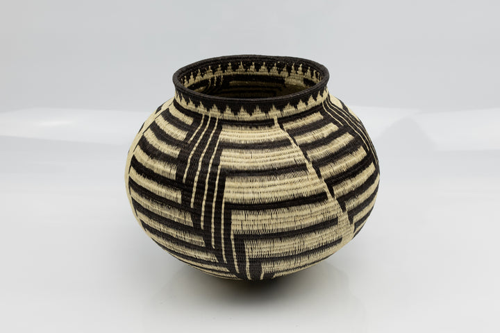 Wounaan Indian Hand Woven Staircase to Paradise Panama Basket