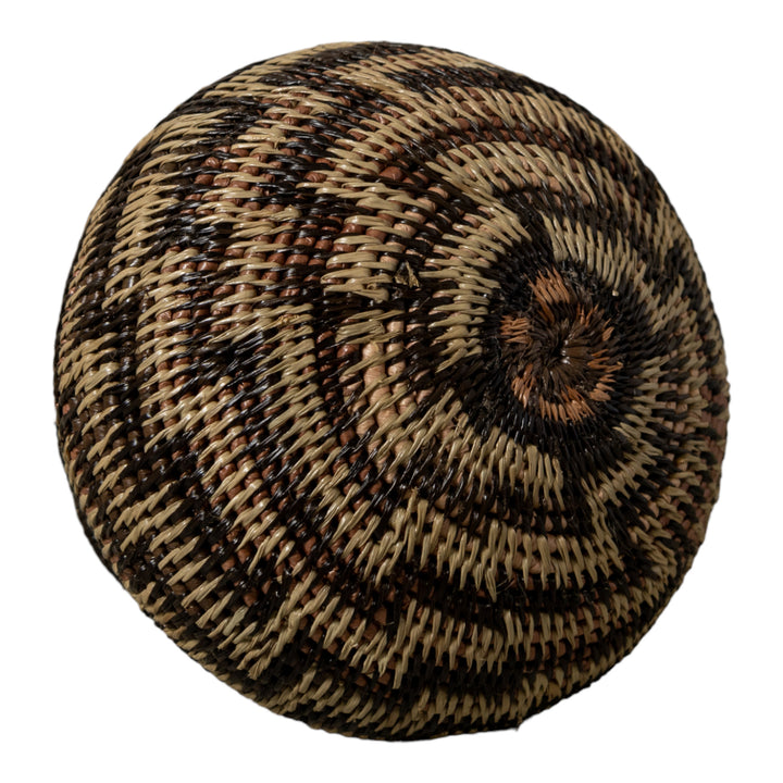 Black And Brown Sanke Spiral Rainforest Basket