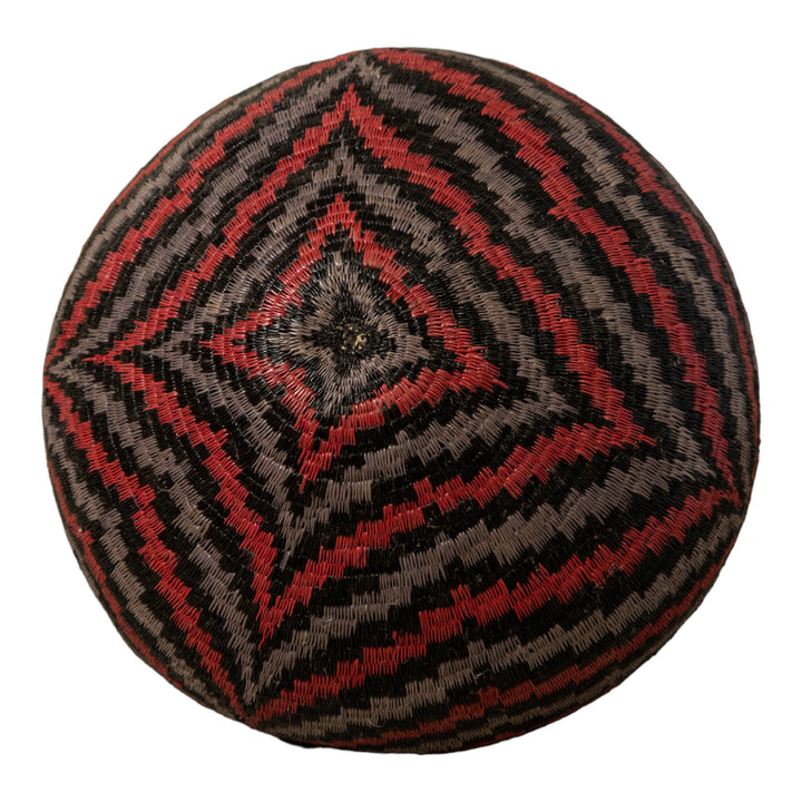 Black Red And Gray Angry Waves Rainforest Basket
