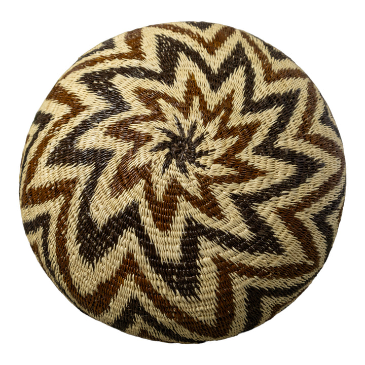 Angry Waves Black White And Brown Rainforest Basket