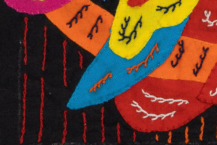 Handmade Red Macaw Tropical Bird Panama Molita