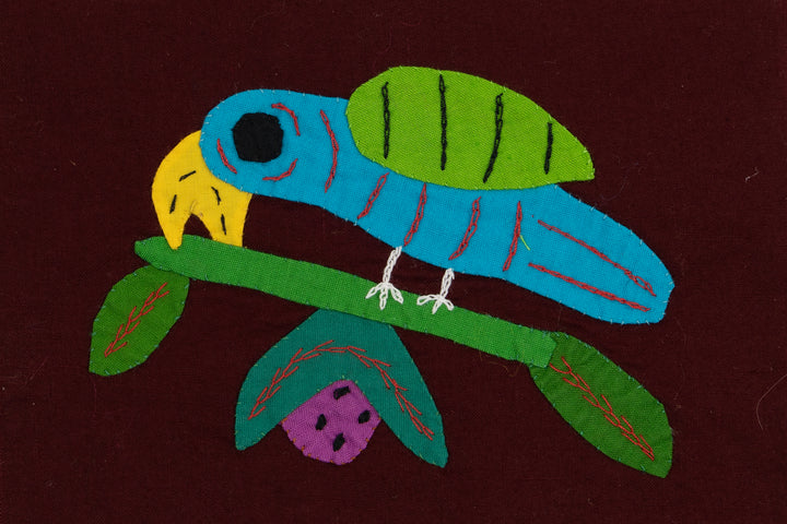 Handmade Blue Tropical Bird Panama Molita