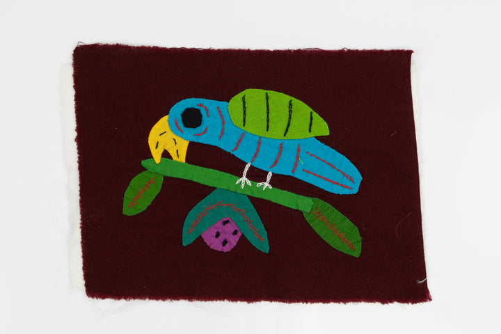 Handmade Blue Tropical Bird Panama Molita