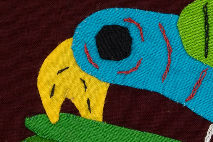 Handmade Blue Tropical Bird Panama Molita
