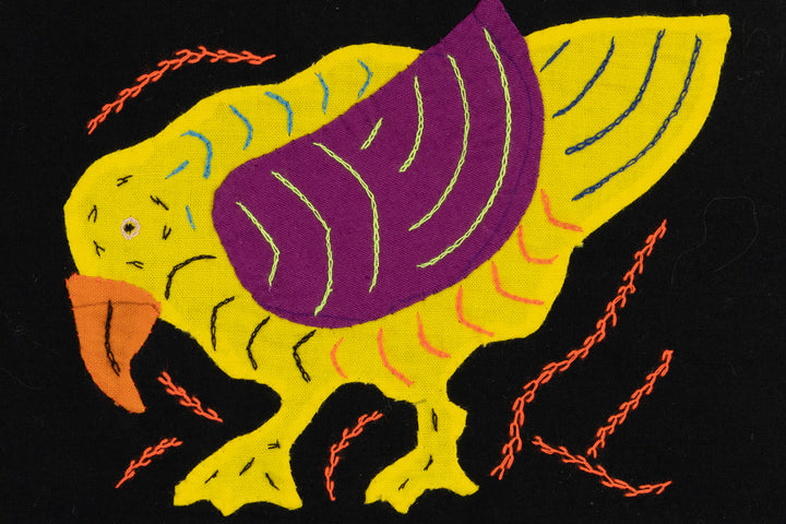 Handmade Yellow Tropical Bird Panama Molita