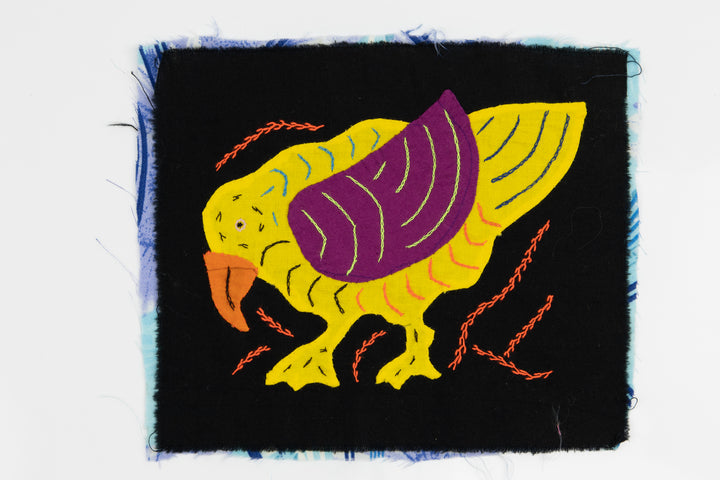 Handmade Yellow Tropical Bird Panama Molita