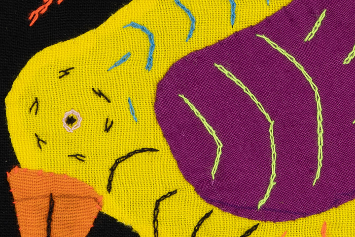 Handmade Yellow Tropical Bird Panama Molita