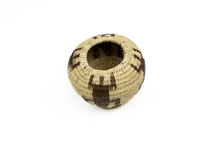 Vintage Woven Basket Gecko, Panama Basket