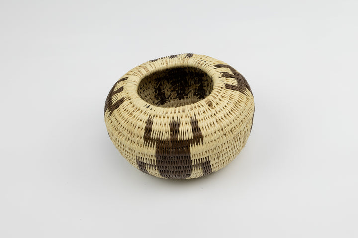 Vintage Woven Basket Gecko, Panama Basket