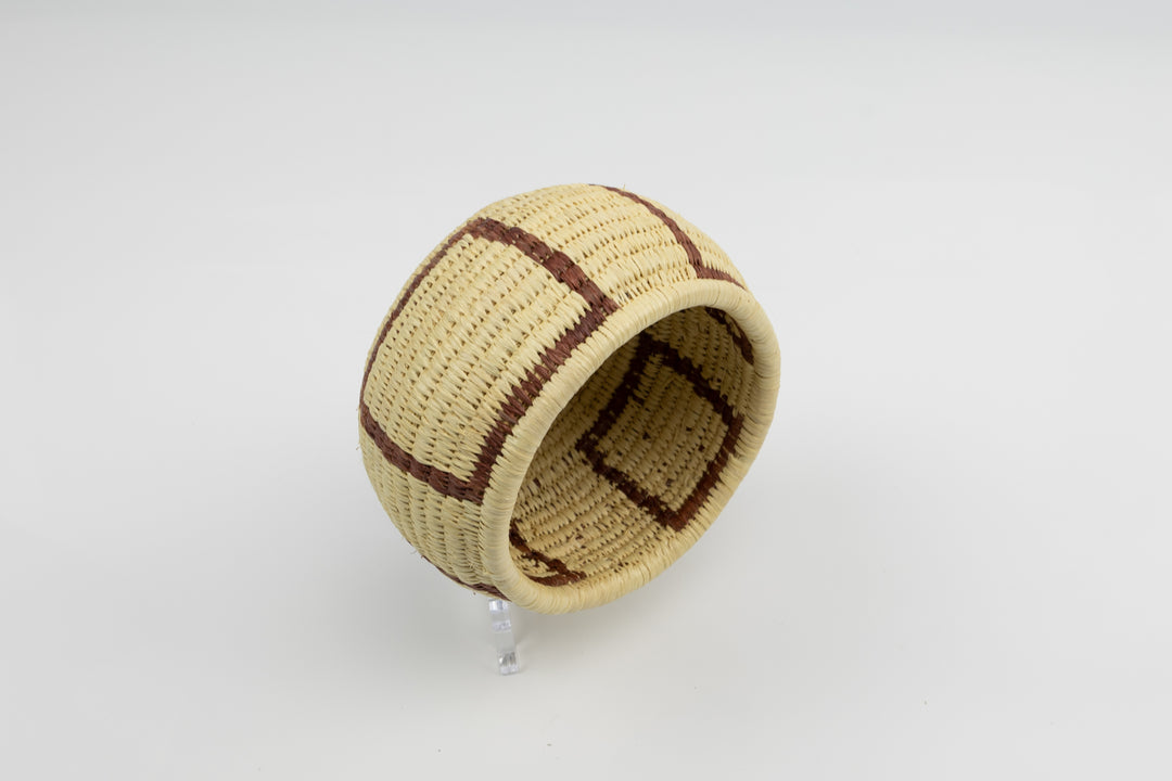 Vintage Handmade Woven Basket Fair Trade