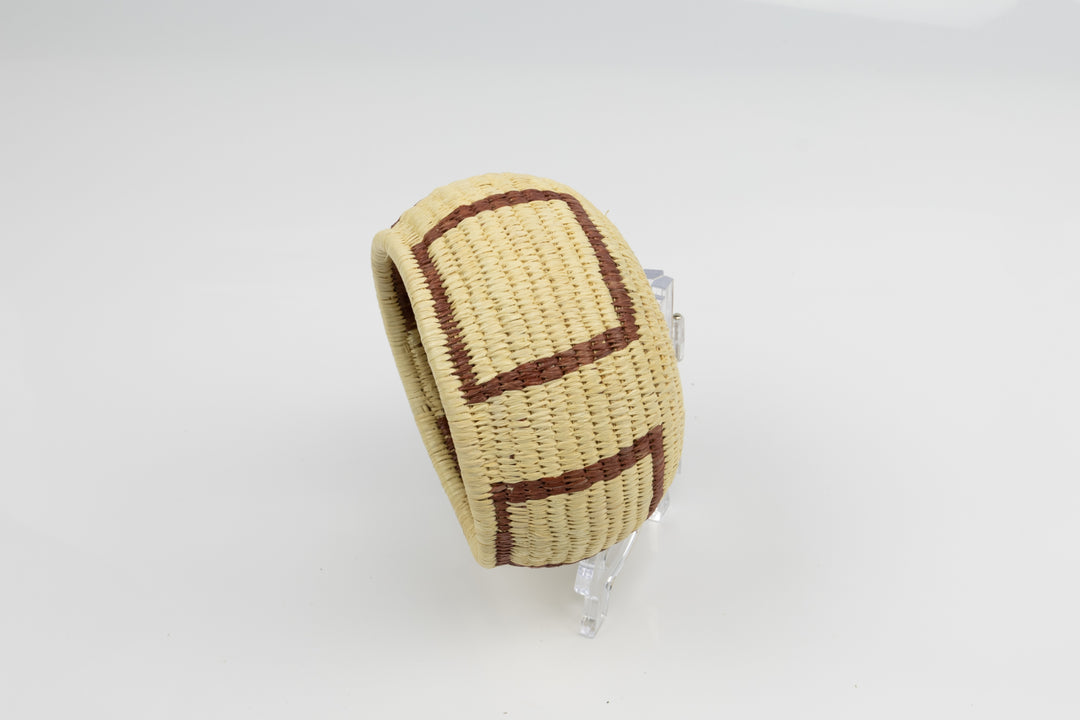 Vintage Handmade Woven Basket Fair Trade