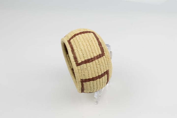 Vintage Handmade Woven Basket Fair Trade