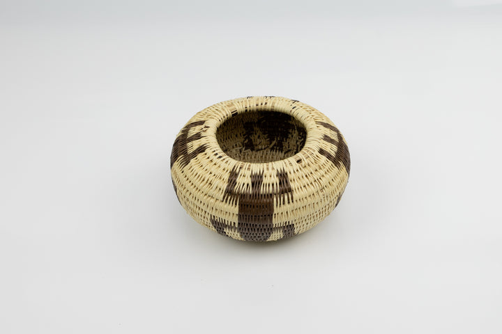 Vintage Woven Basket Gecko, Panama Basket