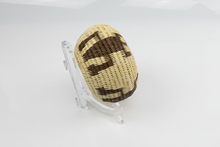 Vintage Woven Basket Gecko, Panama Basket