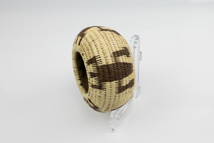 Vintage Woven Basket Gecko, Panama Basket