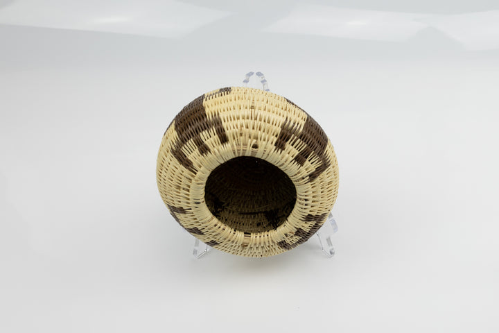 Vintage Woven Basket Gecko, Panama Basket
