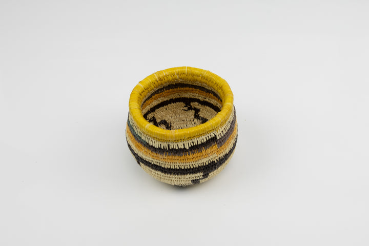 Vintage Handmade Woven Basket Fair Trade