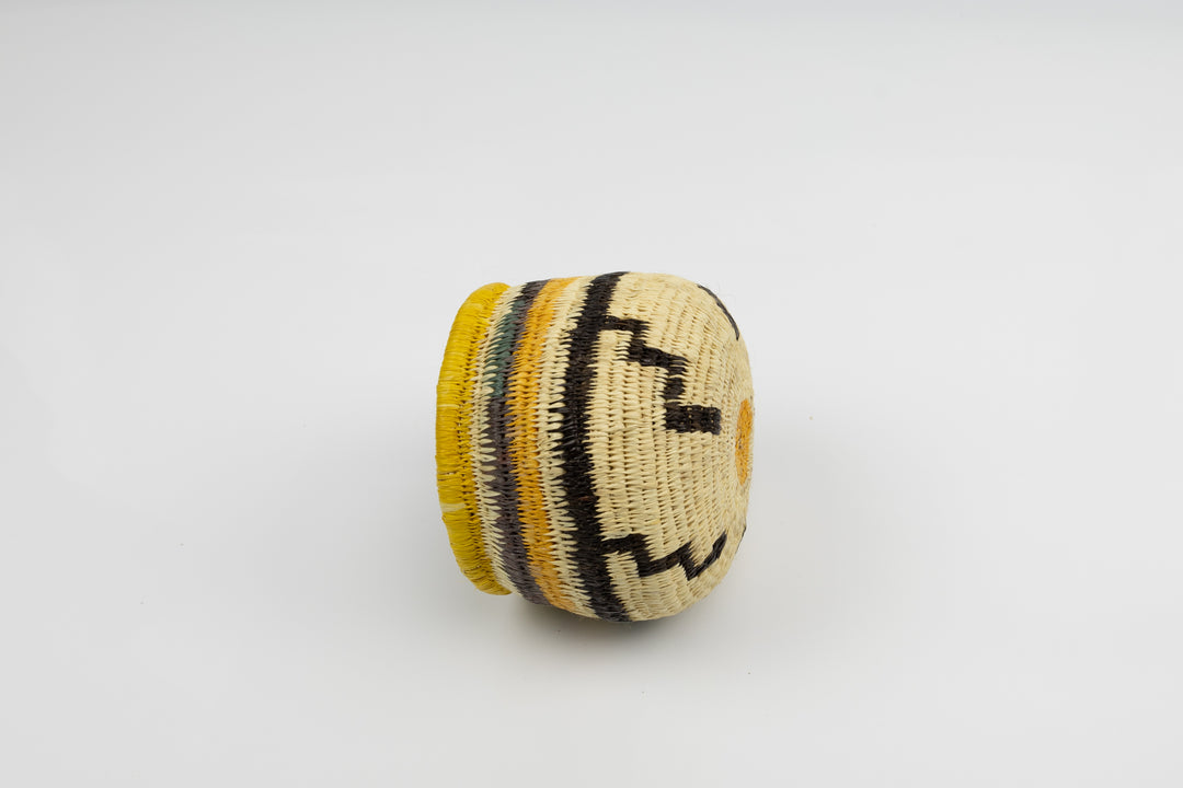 Vintage Handmade Woven Basket Fair Trade
