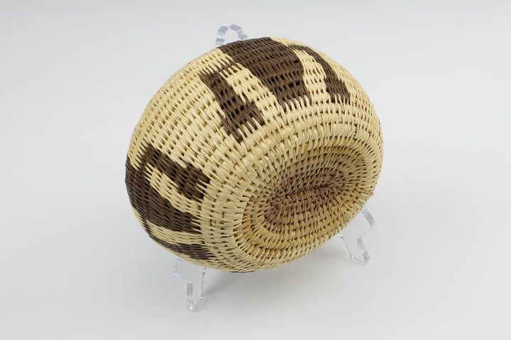 Vintage Woven Basket Gecko, Panama Basket