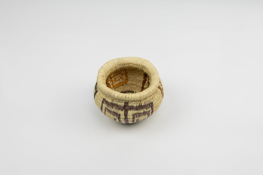 Vintage Handmade Woven Basket Fair Trade