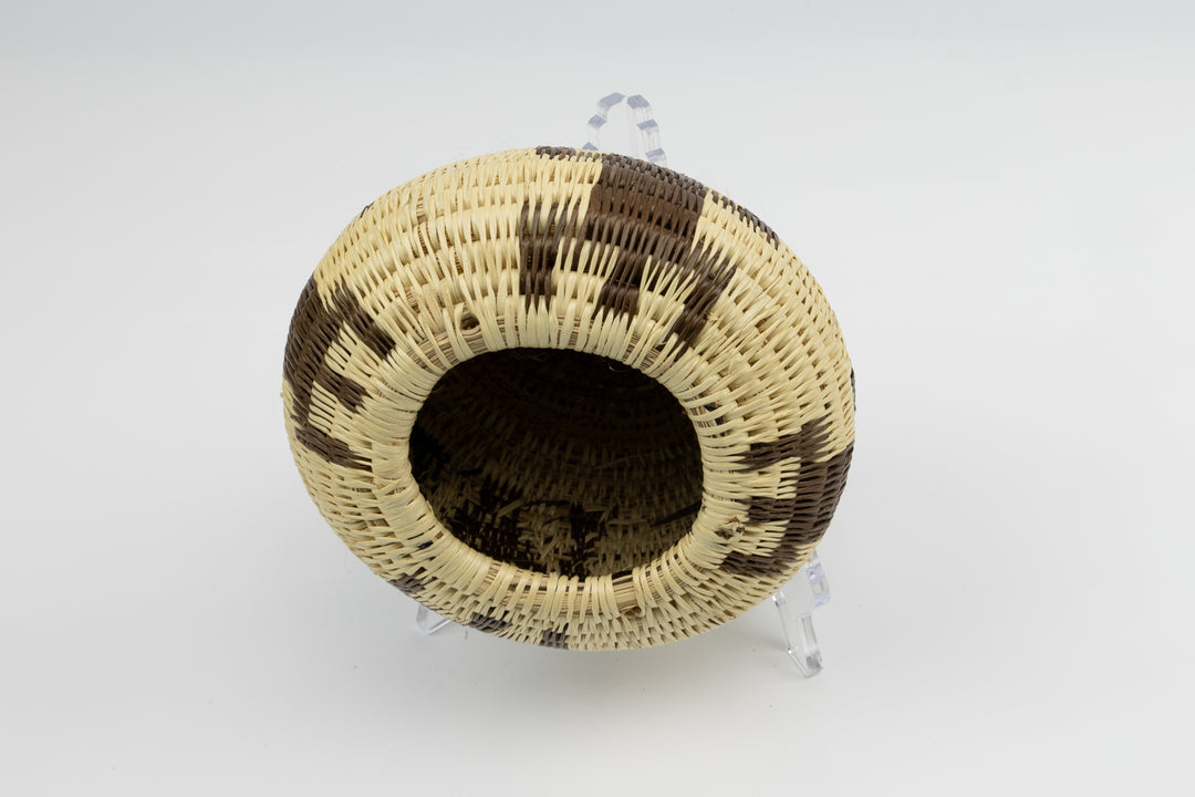 Vintage Woven Basket Gecko, Panama Basket