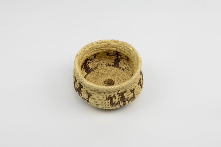 Vintage Handmade Woven Basket Fair Trade
