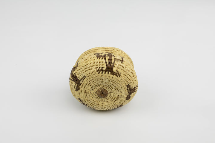 Vintage Handmade Woven Basket Fair Trade