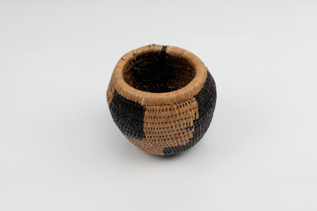 Vintage Woven Basket, Panama Basket