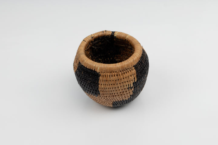 Vintage Woven Basket, Panama Basket