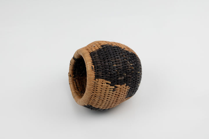 Vintage Woven Basket, Panama Basket