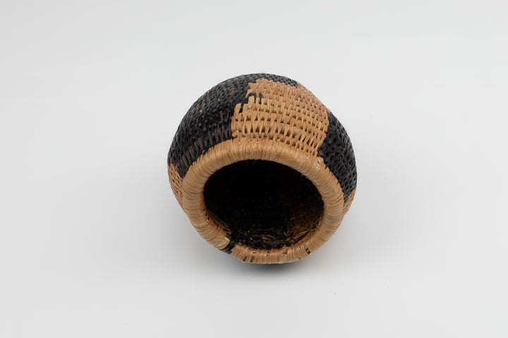 Vintage Woven Basket, Panama Basket