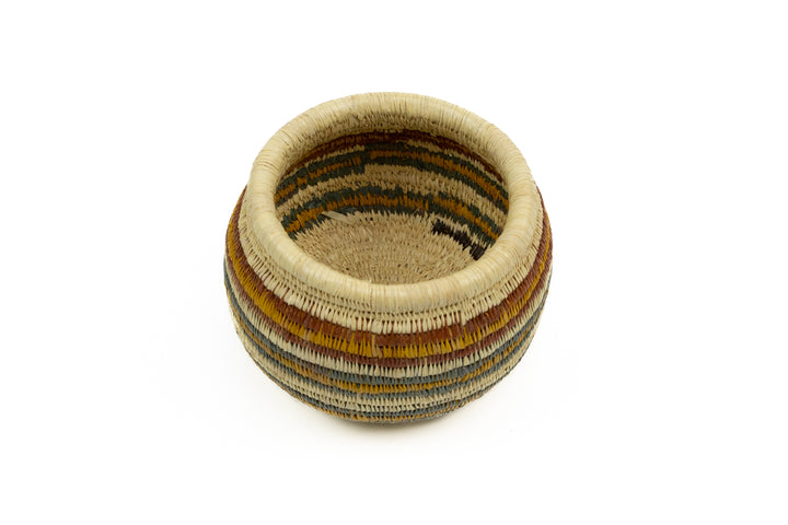 Vintage Handmade Woven Basket Fair Trade