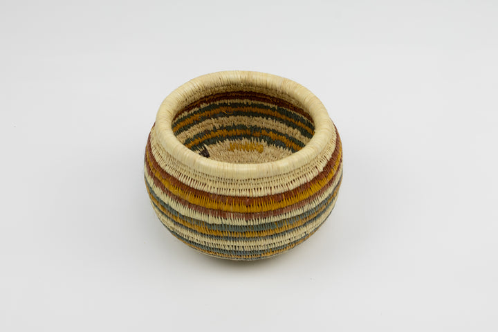 Vintage Handmade Woven Basket Fair Trade