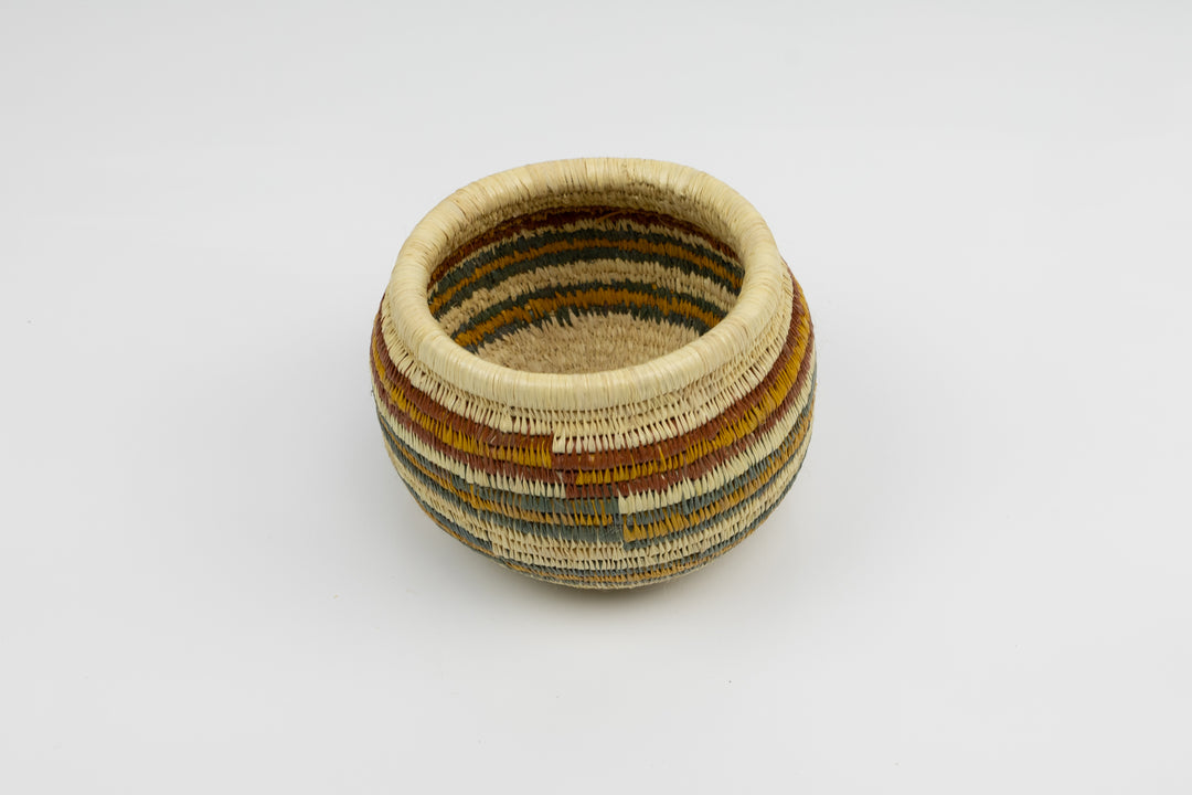 Vintage Handmade Woven Basket Fair Trade