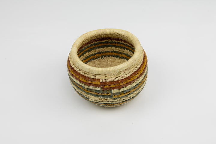 Vintage Handmade Woven Basket Fair Trade