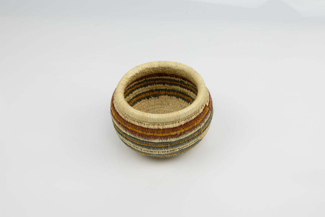 Vintage Handmade Woven Basket Fair Trade