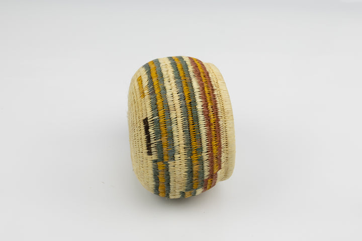Vintage Handmade Woven Basket Fair Trade