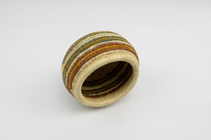 Vintage Handmade Woven Basket Fair Trade
