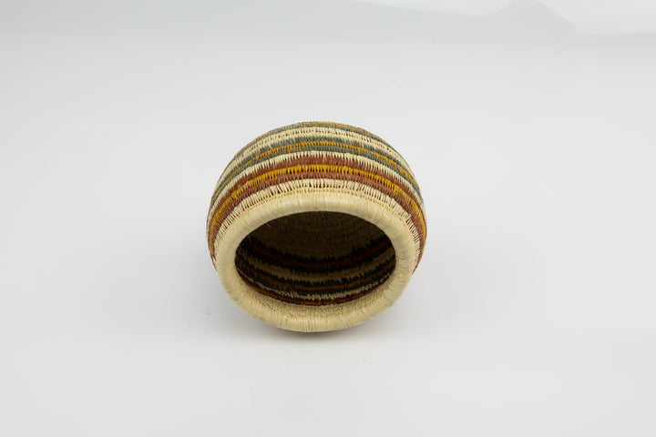 Vintage Handmade Woven Basket Fair Trade