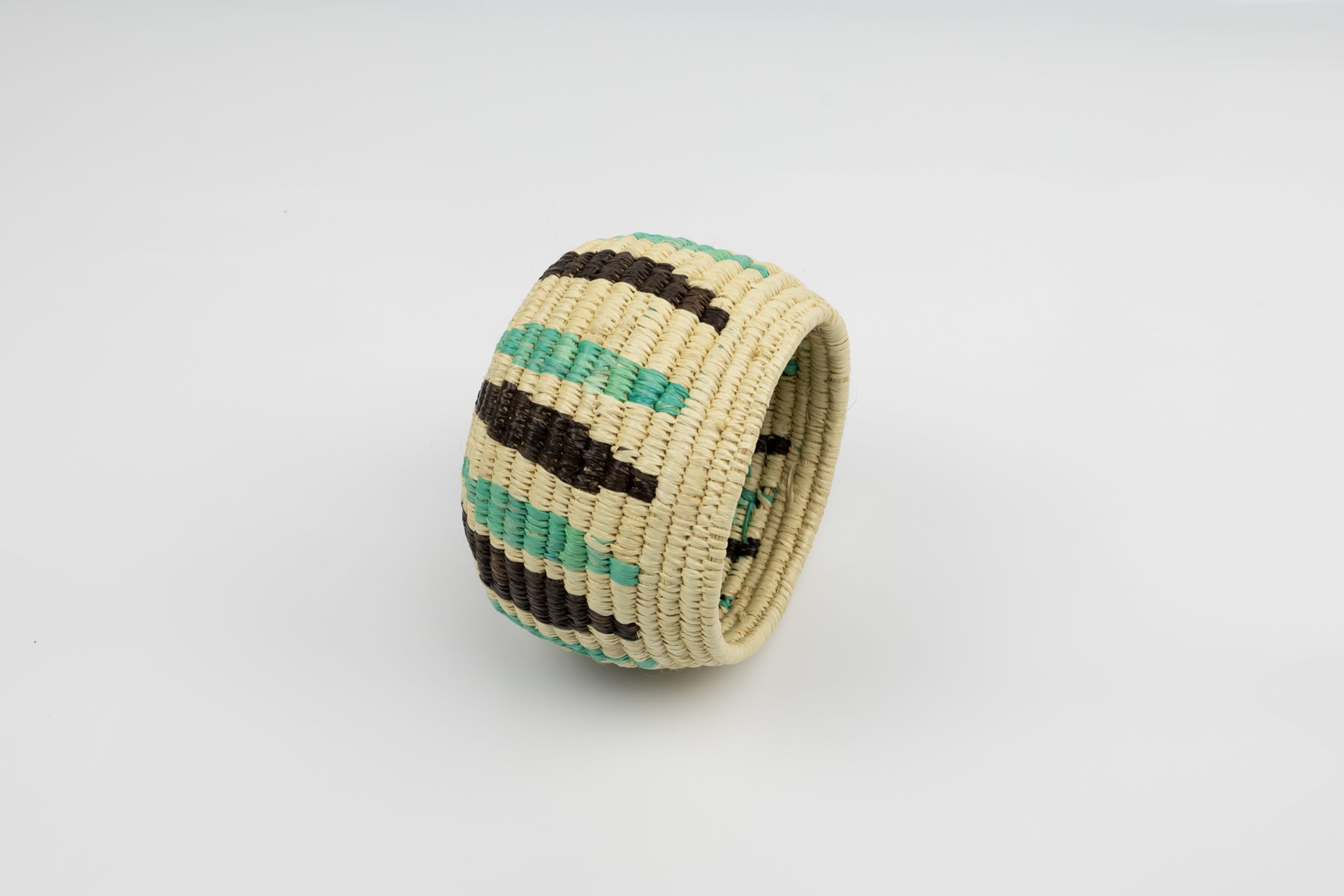 Vintage Handmade Woven Basket Fair Trade